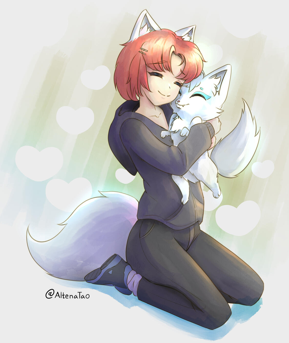 Keja and her Snow Fox