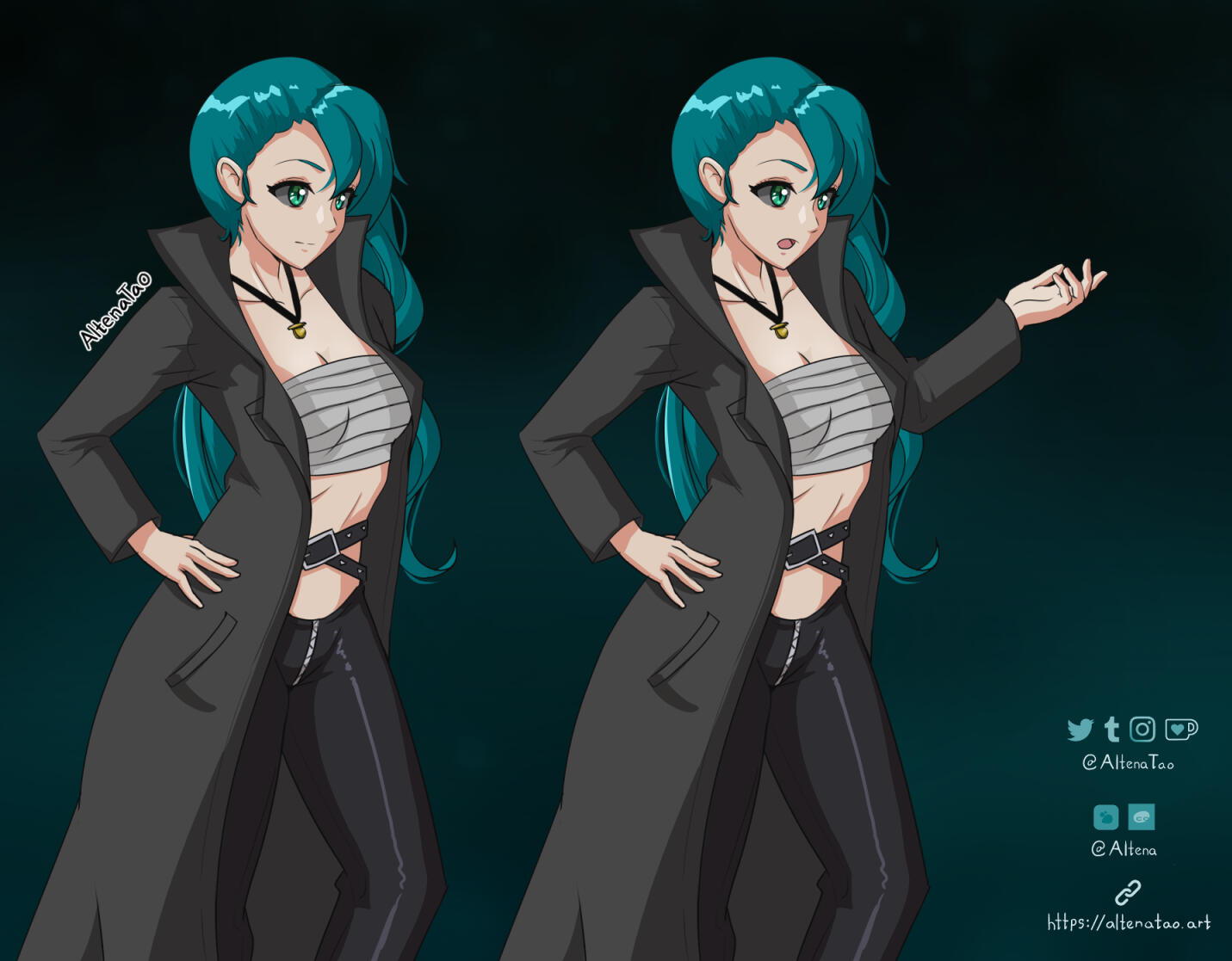 Cyan - Vampire Form (PNGTuber)